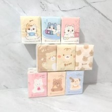 EkoAlışverişDünyam Sevimli Figürlü Çocuk Mendili 9'lu Paket