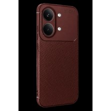 Marsilyan Xiaomi Poco X8 Pro Max Auto Focus Karbon Kapak - Bordo