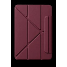 Marsilyan Apple Ipad 2025 10.9 10.nesil (A16) Edz Manyetik Standlı Tablet Kılıfı - Mürdüm