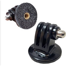 Ayex Ax-Trp-01 Tripod Montaj Adaptörü 2'li Set - 1/4" Dişli Aksiyon Kamera ve Selfie Stick Dönüştürücü Aparat