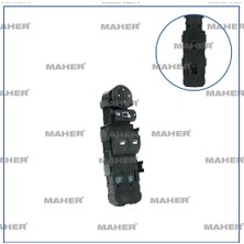Maher Düğme Cam Açma C4 (Çiftli) Ayna Ayar Düğmeli Sol 6554HE
