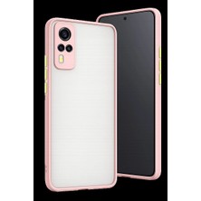 Marsilyan Vivo Y53S Kılıf Montreal Silikon Kapak - Pembe