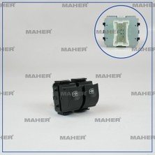 Maher Düğme Cam Açma Kangoo / Duster (Çiftli) Turuncu Işık Sol 254117873R