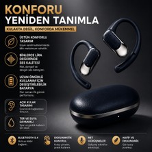 Ayers Aı Akıllı Çeviri Bluetooth Kulaklık | Chatgpt & Deepseek Destekli | Açık Kulak Kablosuz Kulaklık | Bluetooth 5.4 | Hi-Res Stereo Ses | Dokunmatik Kontrol | Uzun Pil Ömrü