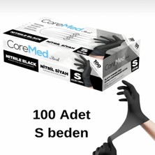 Coremed nitril siyah eldiven