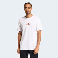 adidas İspanya Tango Graphic Erkek Beyaz T-Shirt.-