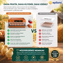 Aycer Tam Otomatik Kuluçka Makinesi 130 Yumurta Kapasiteli - Akıllı Isı ve Nem Kontrollü, Ayarlanabilir Viyol, Otomatik Su Sistemli ( Lisinya )