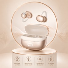 Ayers Premium Bluetooth 5.4 Küpe Kulaklık, Clip-On Açık Kulak Kablosuz Kulaklık, Enc Gürültü Engelleme, Hi-Res Ses, Ipx5 Tws Earbuds, Derin Bas Performansı