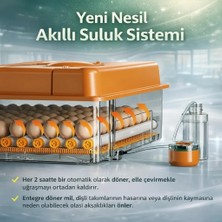 FX100 Tam Otomatik Kuluçka Makinesi 100 Yumurta Kapasiteli | Yeni Nesil Havalandırma | Otomatik Su Sistemi | Dijital Isı ve Nem Kontrolü ( Lisinya )