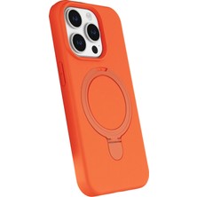 Mey ®   iPhone 14 Pro Max Regal Magsafe Standlı Kapak - Turuncu Najmaddin