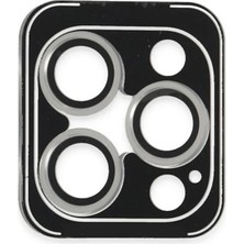 Mey ®   iPhone 16 Pro Max Pvd Metal Kamera Lens - Gümüş Najmaddin