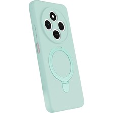 Mey ®   Redmi 14C Regal Magsafe Standlı Kapak - Su Yeşili Najmaddin