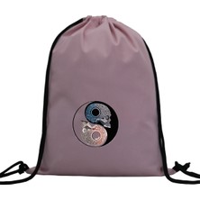 Hero Tasarım Hero tasarım Yin Yang Kuru Kafa  - Ipli Spor Sırt Çantası - Günlük - Okul 35*46CM One Size | INN1070