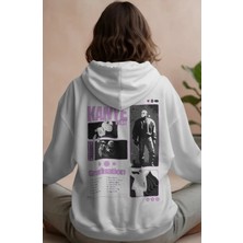 Sevbano Kanye West Rapper Şarkıcı Sırt Baskılı Unisex Oversize Premium Hoodie