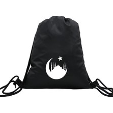 Hero Tasarım Hero tasarım  Ay Hilal ve Cami - Ipli Spor Sırt Çantası - Günlük - Okul 35*46CM One Size | INN1097