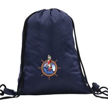 Hero Tasarım Hero tasarım  Gemi Dümeni - Ipli Spor Sırt Çantası - Günlük - Okul 35*46CM One Size | INN1099