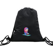 Hero Tasarım Hero tasarım Kur'an Okuyan Kız - Ipli Spor Sırt Çantası - Günlük - Okul 35*46CM One Size | INN1092