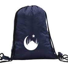 Hero Tasarım Hero tasarım  Ay Hilal ve Cami - Ipli Spor Sırt Çantası - Günlük - Okul 35*46CM One Size | INN1097