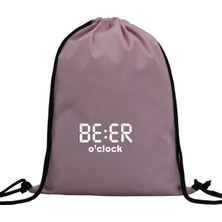 Hero Tasarım Hero tasarım Beer O'clock Djital Saat Baskılı  - Ipli Spor Sırt Çantası - Günlük - Okul 35*46CM One Size | INN1081