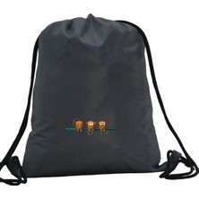 Hero Tasarım Hero tasarım  3 Maymun - Ipli Spor Sırt Çantası - Günlük - Okul 35*46CM One Size | INN1049