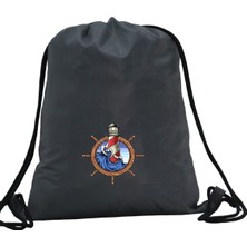Hero Tasarım Hero tasarım  Gemi Dümeni - Ipli Spor Sırt Çantası - Günlük - Okul 35*46CM One Size | INN1099