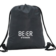 Hero Tasarım Hero tasarım Beer O'clock Djital Saat Baskılı  - Ipli Spor Sırt Çantası - Günlük - Okul 35*46CM One Size | INN1081