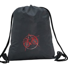 Hero Tasarım Hero tasarım Geometrik Bisiklet Baskılı  - Ipli Spor Sırt Çantası - Günlük - Okul 35*46CM One Size | INN1063
