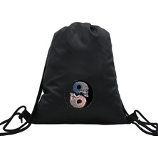 Hero Tasarım Hero tasarım Yin Yang Kuru Kafa  - Ipli Spor Sırt Çantası - Günlük - Okul 35*46CM One Size | INN1070