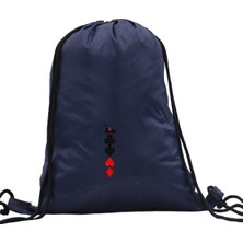 Hero Tasarım Hero tasarımiskambil Sembolleri ve Taç   - Ipli Spor Sırt Çantası - Günlük - Okul 35*46CM One Size | INN1069
