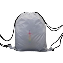 Hero Tasarım Hero tasarım Oyun Zarı Kılıç Baskılı  - Ipli Spor Sırt Çantası - Günlük - Okul 35*46CM One Size | INN1065