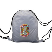 Hero Tasarım Hero tasarım Graffiti Jilet Baskılı   - Ipli Spor Sırt Çantası - Günlük - Okul 35*46CM One Size | INN1058