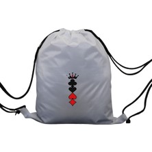 Hero Tasarım Hero tasarımiskambil Sembolleri ve Taç   - Ipli Spor Sırt Çantası - Günlük - Okul 35*46CM One Size | INN1069