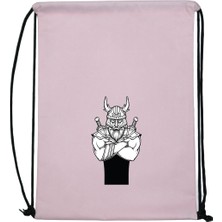 Hero Tasarım Hero tasarım Viking Savaşçısı  - Ipli Spor Sırt Çantası - Günlük - Okul 35*46CM One Size | INN1079