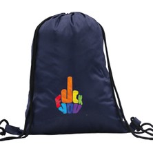 Hero Tasarım Hero tasarım  Fuckyou - Ipli Spor Sırt Çantası - Günlük - Okul 35*46CM One Size | INN1057