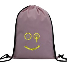 Hero Tasarım Hero tasarım Bisiklet Parçaları Gülen Yüz - Ipli Spor Sırt Çantası - Günlük - Okul 35*46CM One Size | INN1066