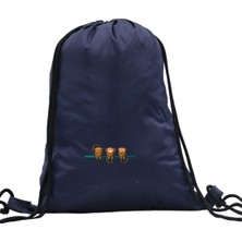 Hero Tasarım Hero tasarım  3 Maymun - Ipli Spor Sırt Çantası - Günlük - Okul 35*46CM One Size | INN1049