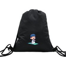 Hero Tasarım Hero tasarım Namaz Kılan Çocuk - Ipli Spor Sırt Çantası - Günlük - Okul 35*46CM One Size | INN1091
