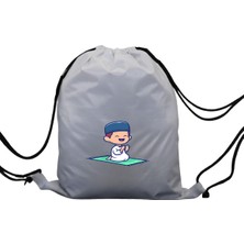 Hero Tasarım Hero tasarım Namaz Kılan Çocuk - Ipli Spor Sırt Çantası - Günlük - Okul 35*46CM One Size | INN1091