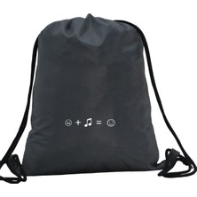 Hero Tasarım Hero tasarım  Müzik - Ipli Spor Sırt Çantası - Günlük - Okul 35*46CM One Size | INN1034