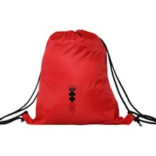Hero Tasarım Hero tasarımiskambil Sembolleri ve Taç   - Ipli Spor Sırt Çantası - Günlük - Okul 35*46CM One Size | INN1069