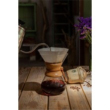 Empressco 6 Kişilik Chemex Filtre Kahve Demleme Ekipmanı, Şık ve Kullanışlı 800 ml