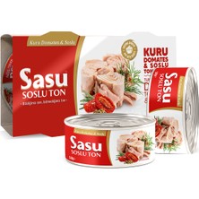Sasu Kuru Domates & Soslu Ton Balığı 2x160G Bütün Dilim