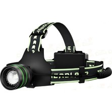 Belirtilmemiş Bedotech Bd-9 60W Tg + Smd LED Alüminyum Alaşımlı Zoomlu Type-C Şarjlı Sensörlü Kafa Feneri
