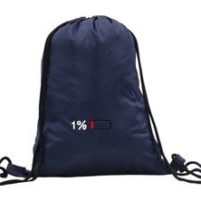 Hero Tasarım Hero tasarım Şarj Bitiyor  - Ipli Spor Sırt Çantası - Günlük - Okul 35*46CM One Size | INN1104