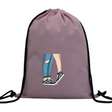 Hero Tasarım Hero tasarım Aşk - Ipli Spor Sırt Çantası - Günlük - Okul 35*46CM One Size | INN1102