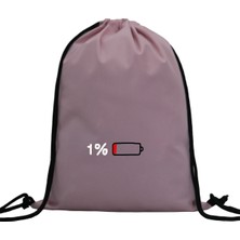 Hero Tasarım Hero tasarım Şarj Bitiyor  - Ipli Spor Sırt Çantası - Günlük - Okul 35*46CM One Size | INN1104