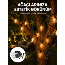 Belirtilmemiş Solar Dekoratif LED Ampul Işık Bahçe Çit Balkon Veranda Süsleme Aydınlatması