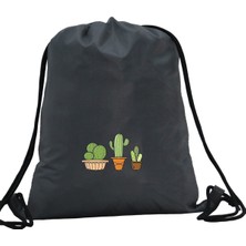 Hero Tasarım Hero tasarım Kaktüs - Ipli Spor Sırt Çantası - Günlük - Okul 35*46CM One Size | INN1101