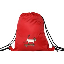 Hero Tasarım Hero tasarım Kedi - Ipli Spor Sırt Çantası - Günlük - Okul 35*46CM One Size | INN1103