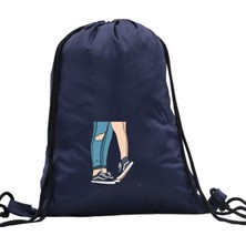 Hero Tasarım Hero tasarım Aşk - Ipli Spor Sırt Çantası - Günlük - Okul 35*46CM One Size | INN1102